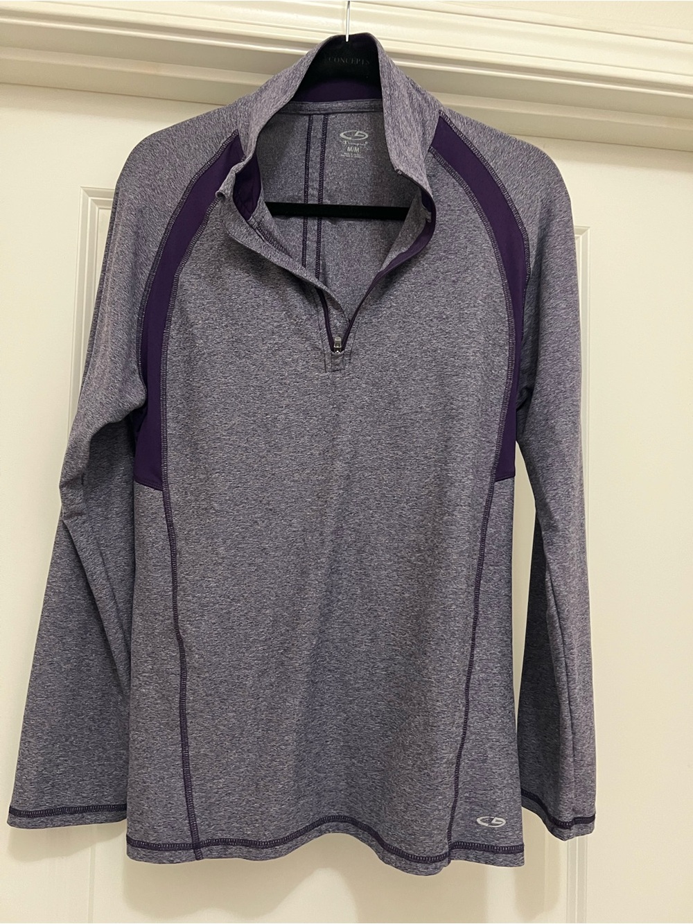 Champion Heather Purple Athletic Quarter-Zip Pullover